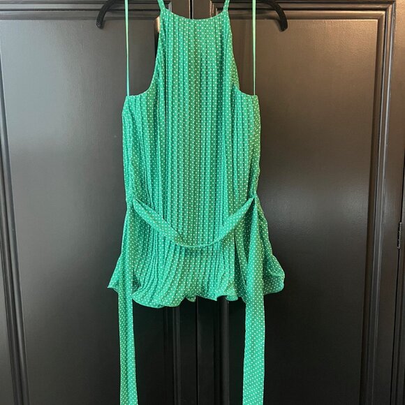 Pleated Halter Top - Polka Dot - Size Small - Picture 5 of 7